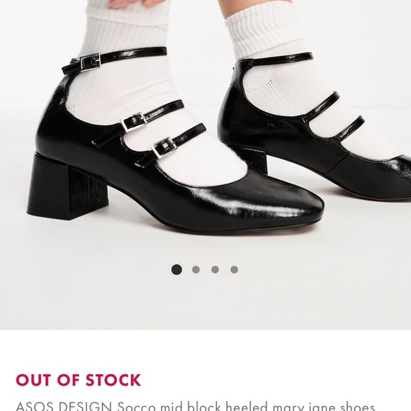 ASOS Black Mary Jane Heels - Picture 1 of 7